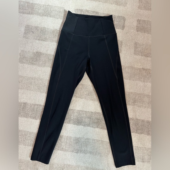 Girlfriend Collective Black Compressive High-Rise Legging 7/8 Length (Size XS) - Picture 4 of 8